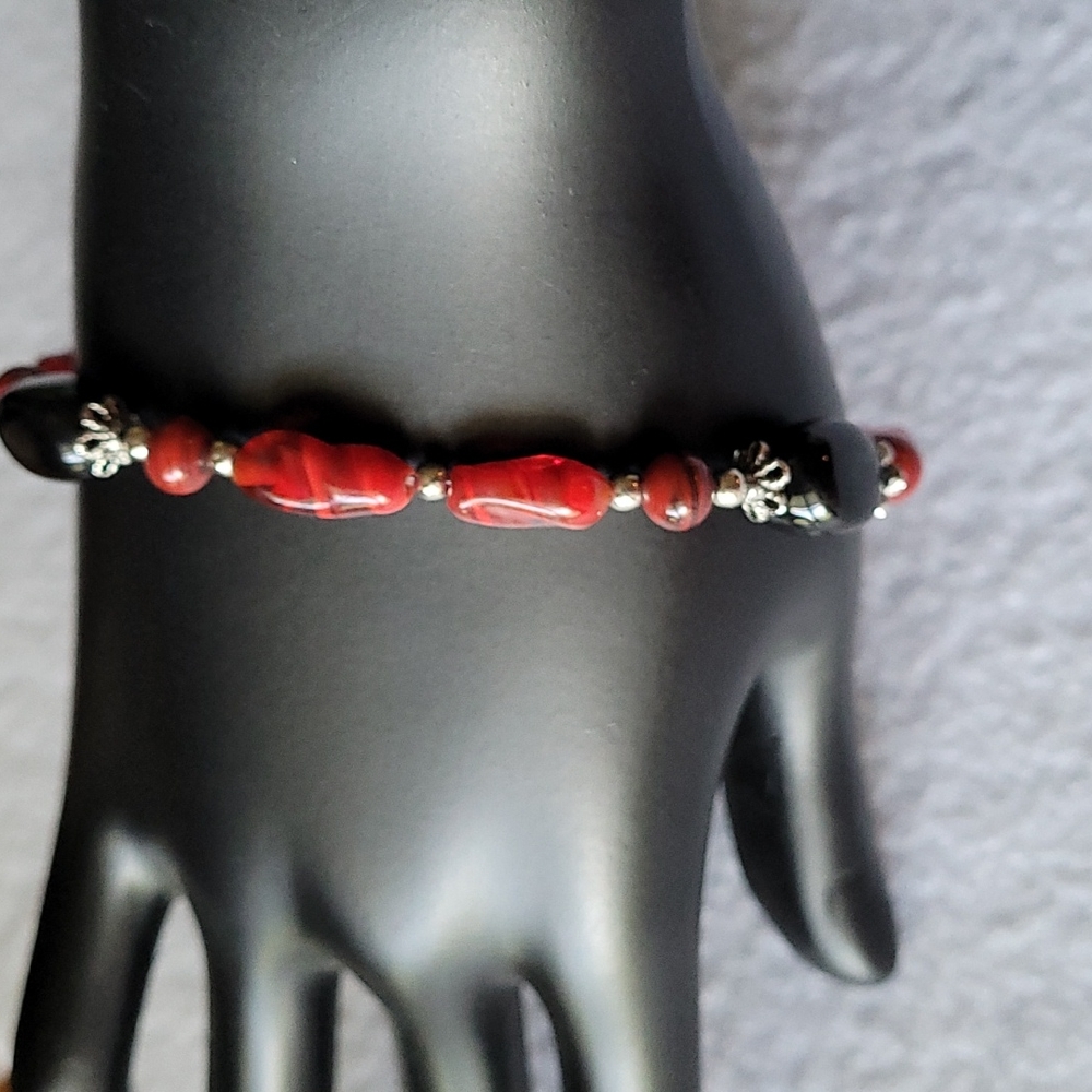 Stone and Black Jasper Bracelet